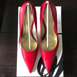 Nine West Red leather pumps